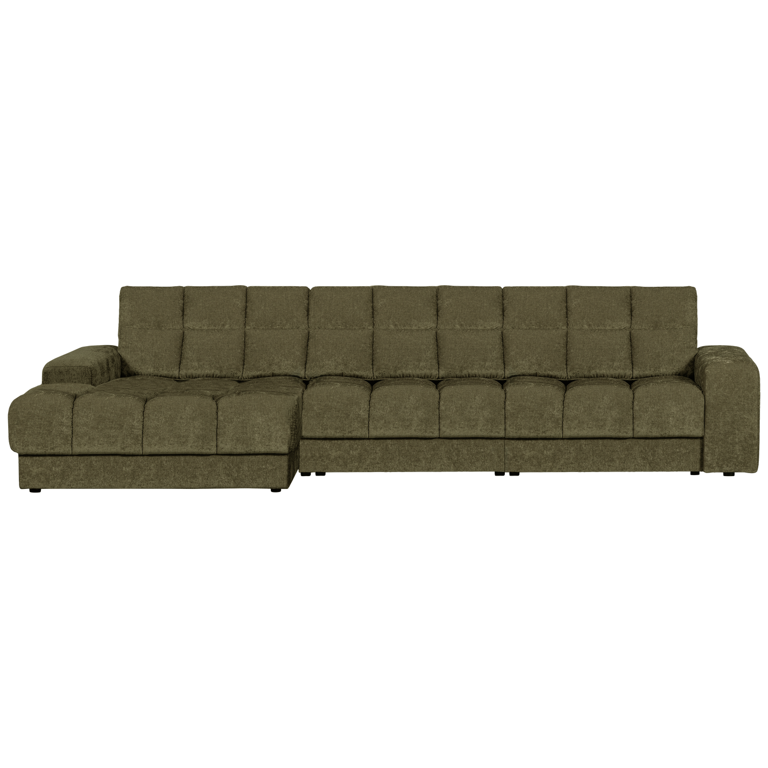 Second date chaise longue links velvet antraciet