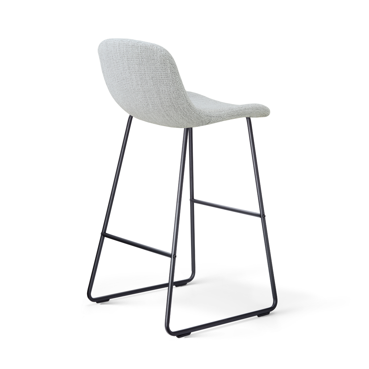 Barkruk Nino-Mats zwart onderstel 75 cm