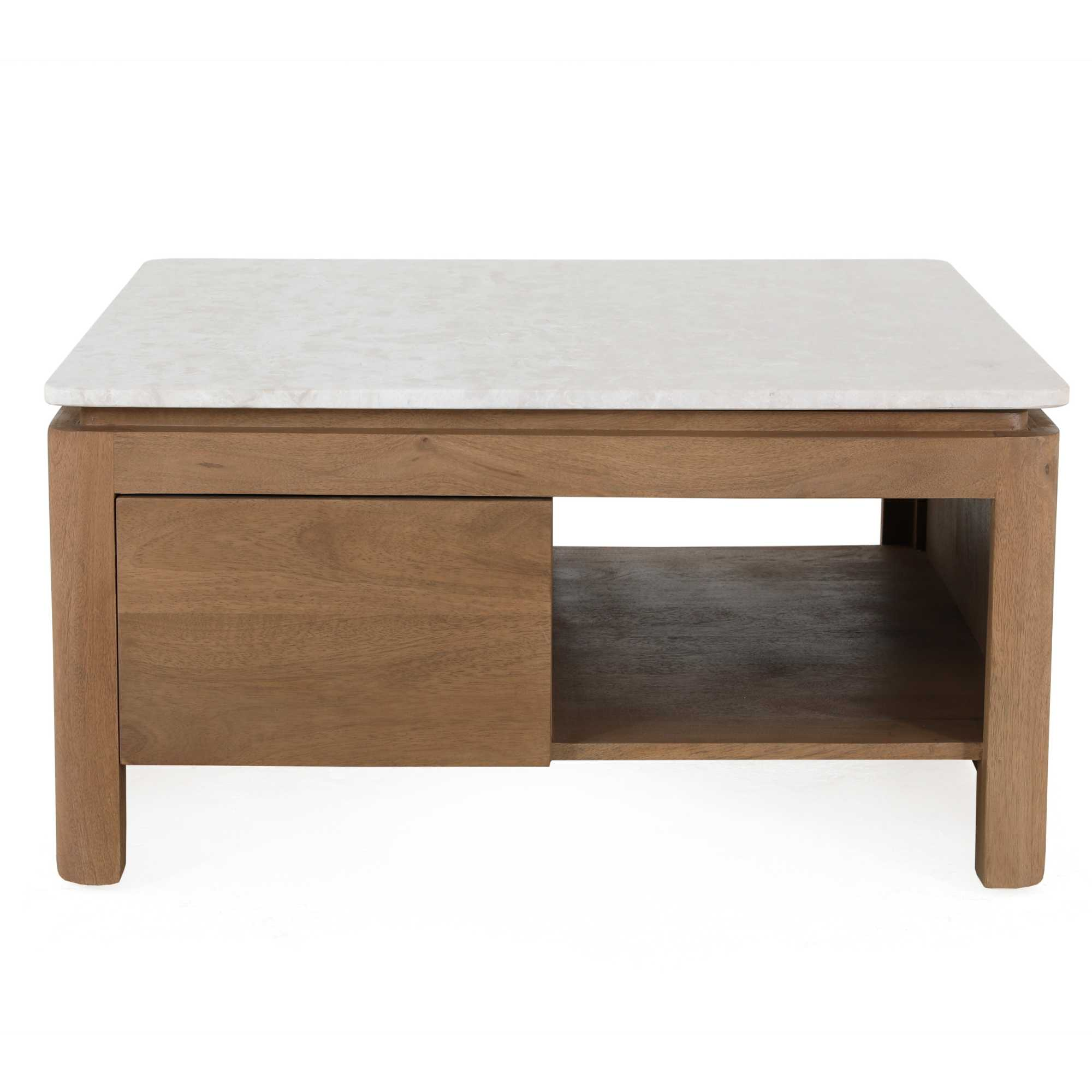Salontafel Rondo Vierkant Naturel