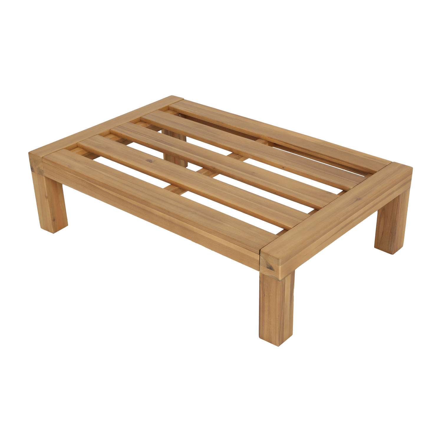 Relax tuin hocker/bijzettafel acaciahout naturel/zand [fsc]