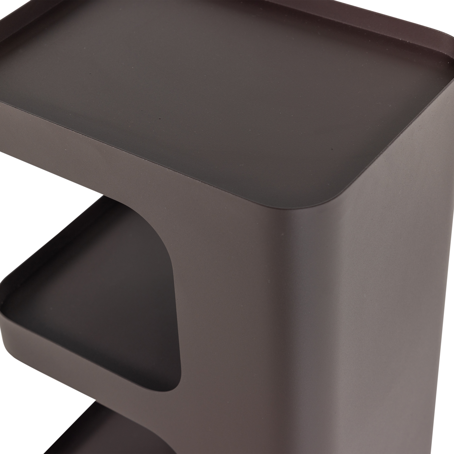 Vire bijzettafel metaal donkerbruin