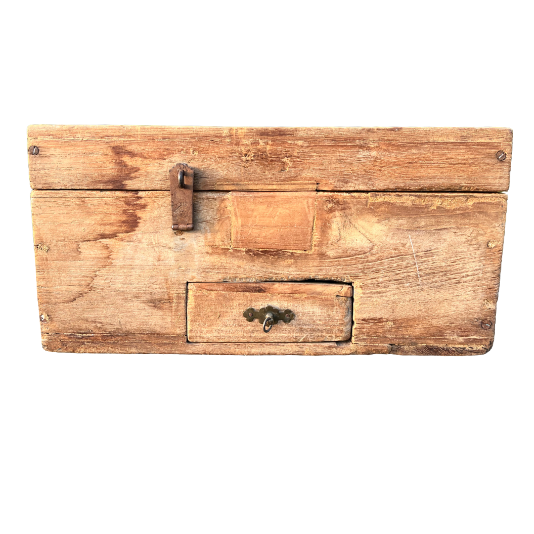 Oude opbergkist uniek item