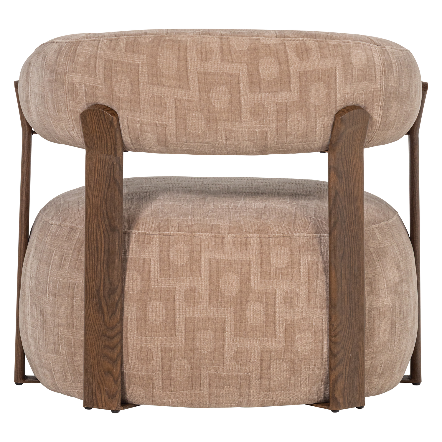 Foon fauteuil 3d structuurstof bruin [fsc]
