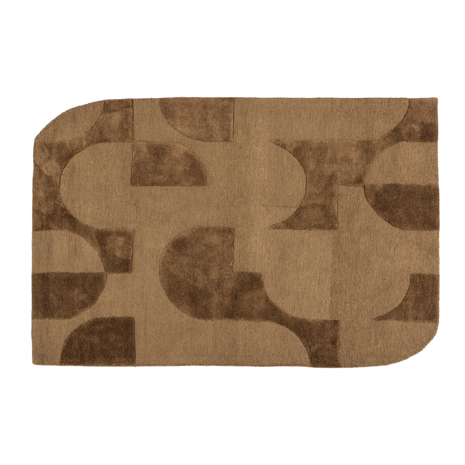 Livo vloerkleed viscose/wol grijs 170x240 cm