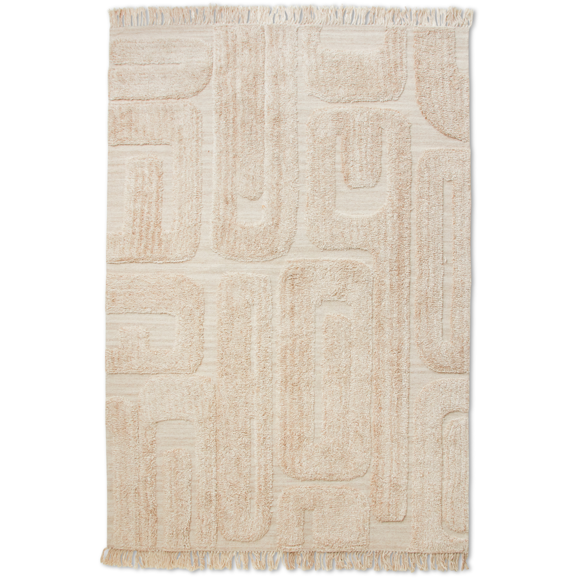Tufted rug limestone