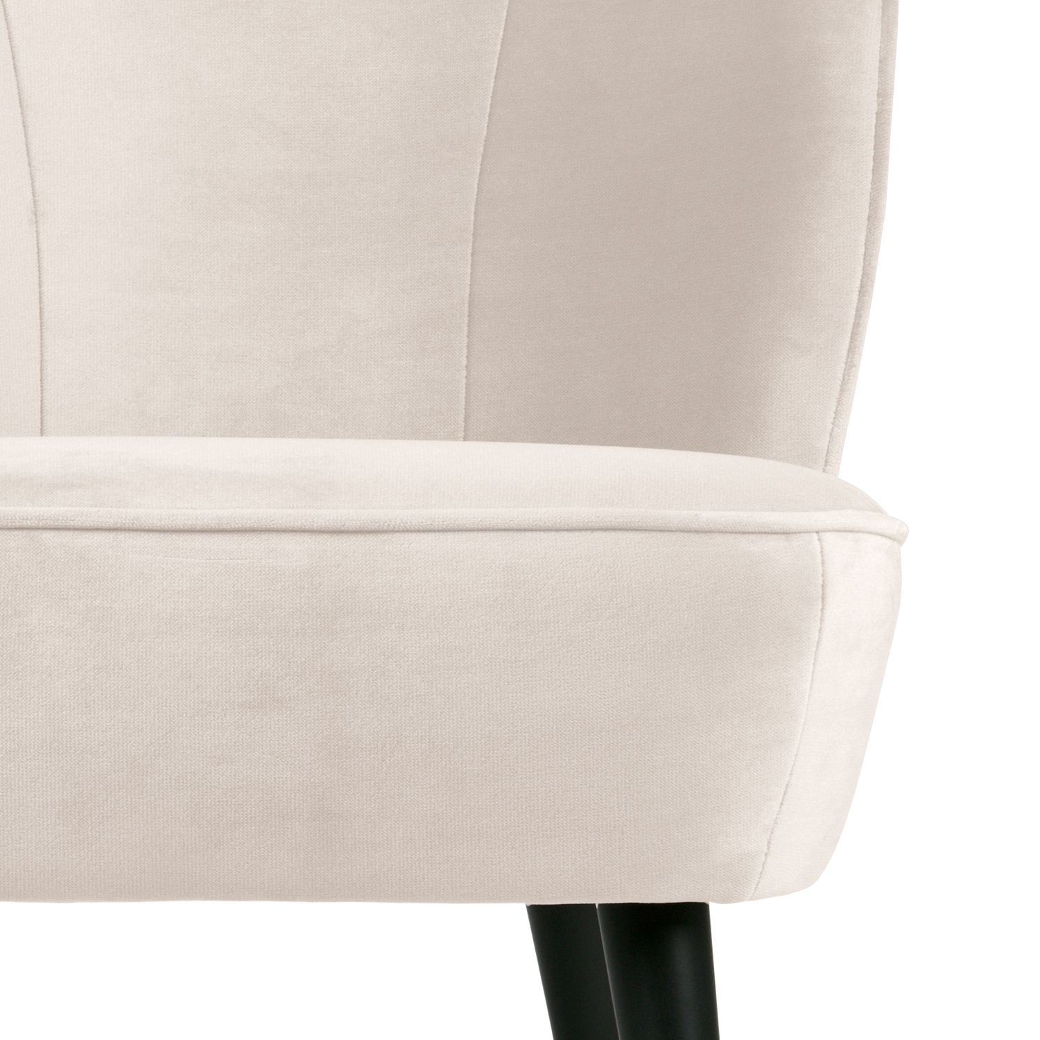 Sara fauteuil velvet off white [fsc]