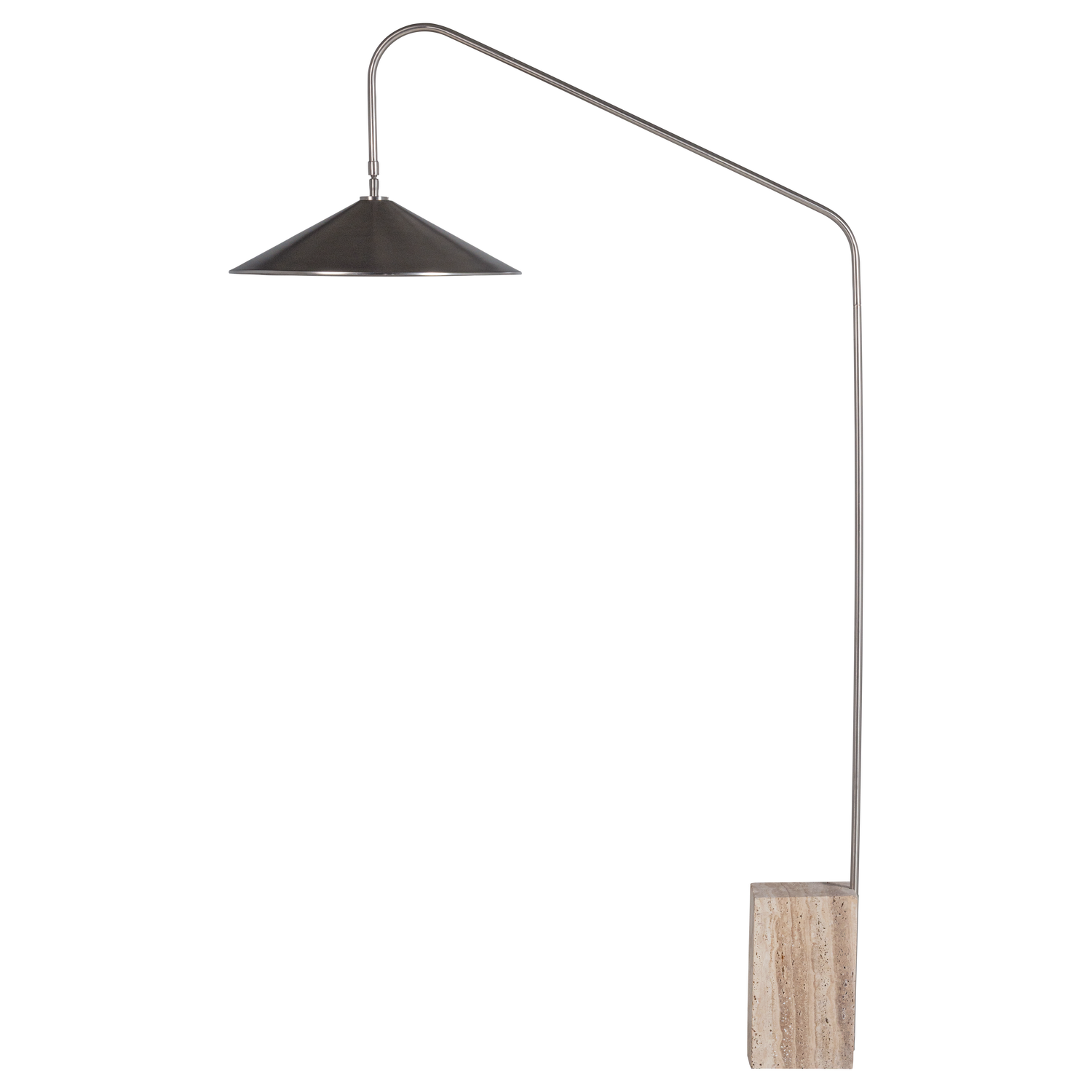 Korn vloerlamp metaal chroom