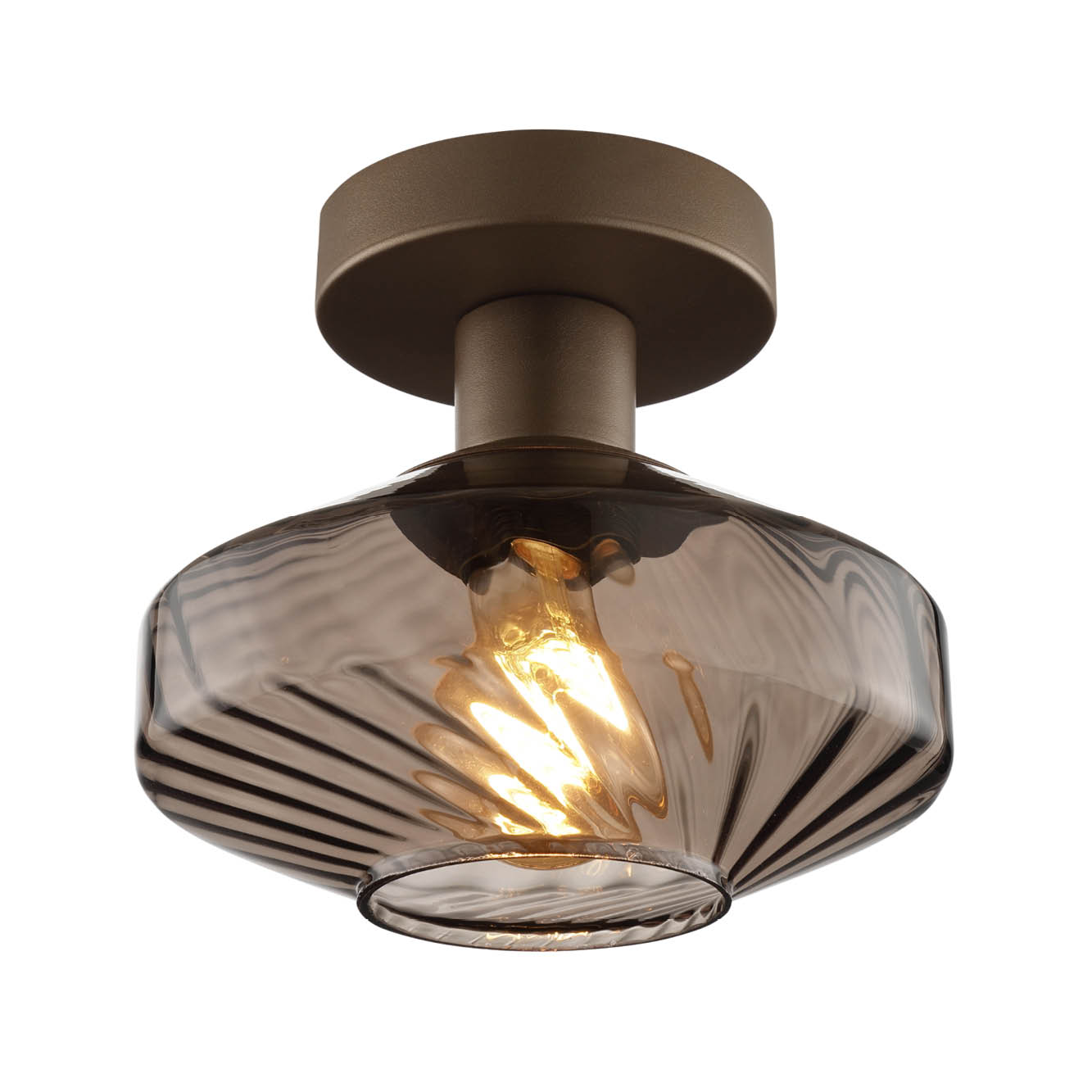 Anouk Plafondlamp koffie
