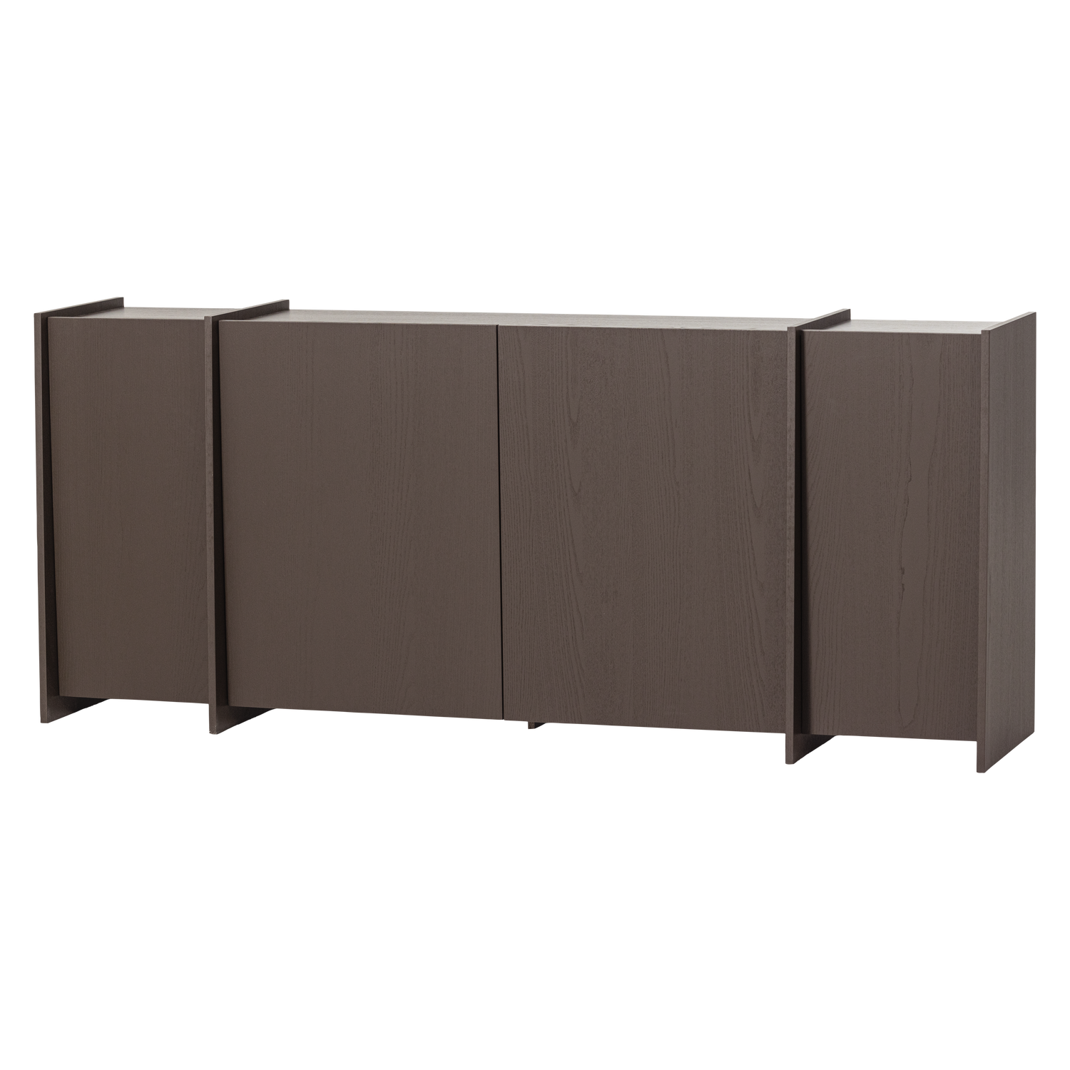 Brock dressoir 200 cm essen fineer warmgrijs [fsc]