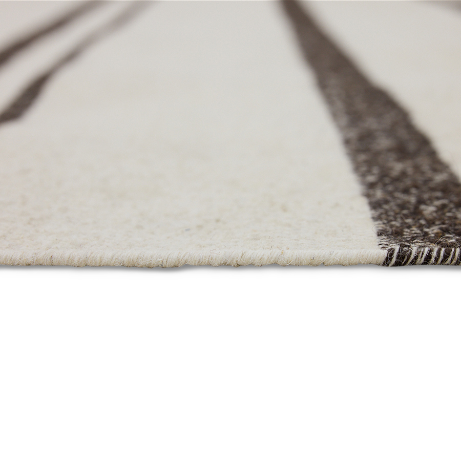 Striped woolen kelim cream (200x300cm)