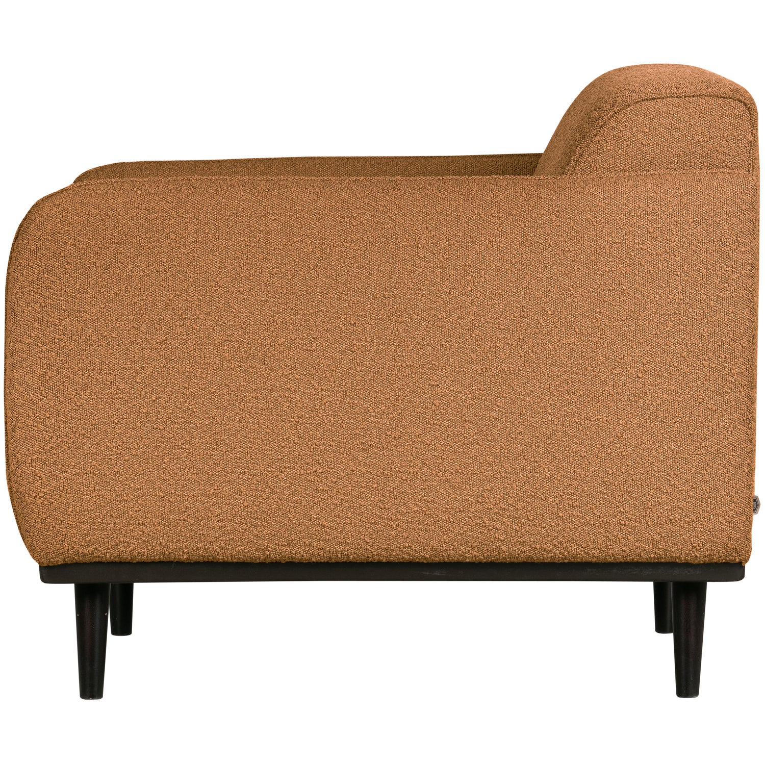Statement fauteuil met arm chenille velvet perzikroze