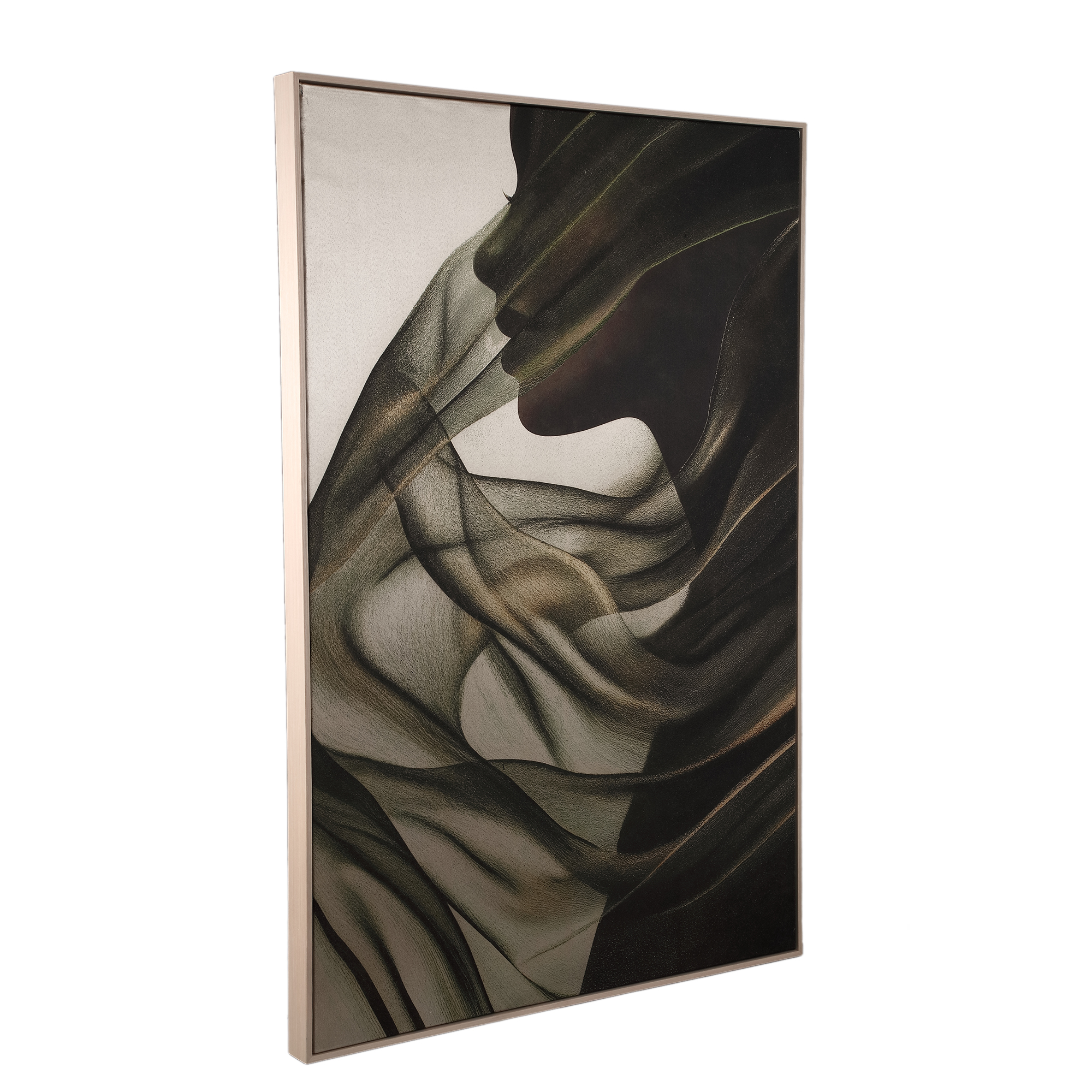 Canvas Elin Donkergroen