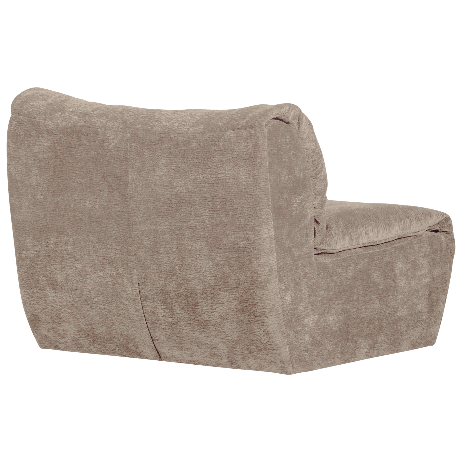 Baggy 1-zits element geweven chenille oudroze