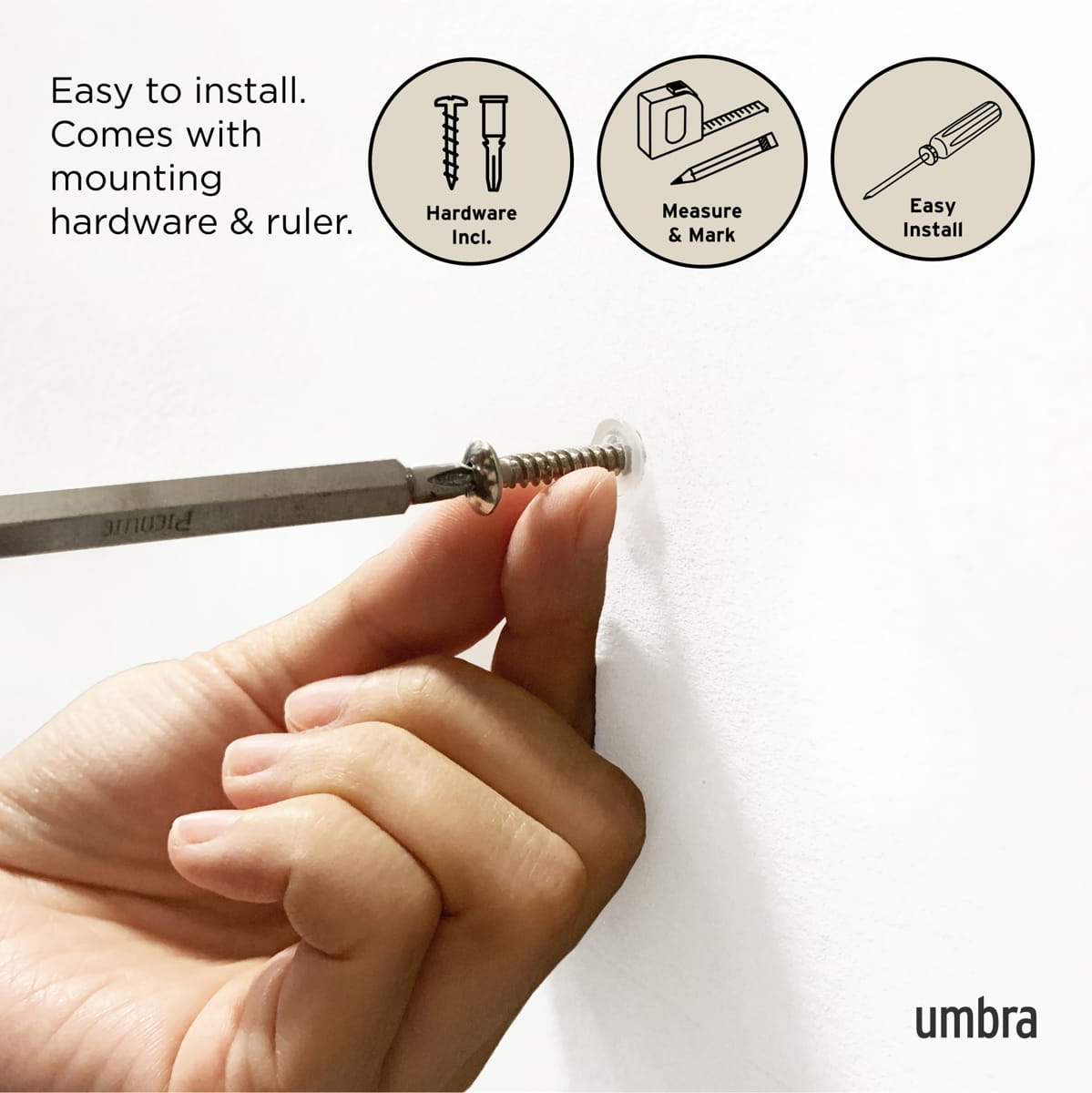 Umbra Wandkapstok Flip - 8 Haken