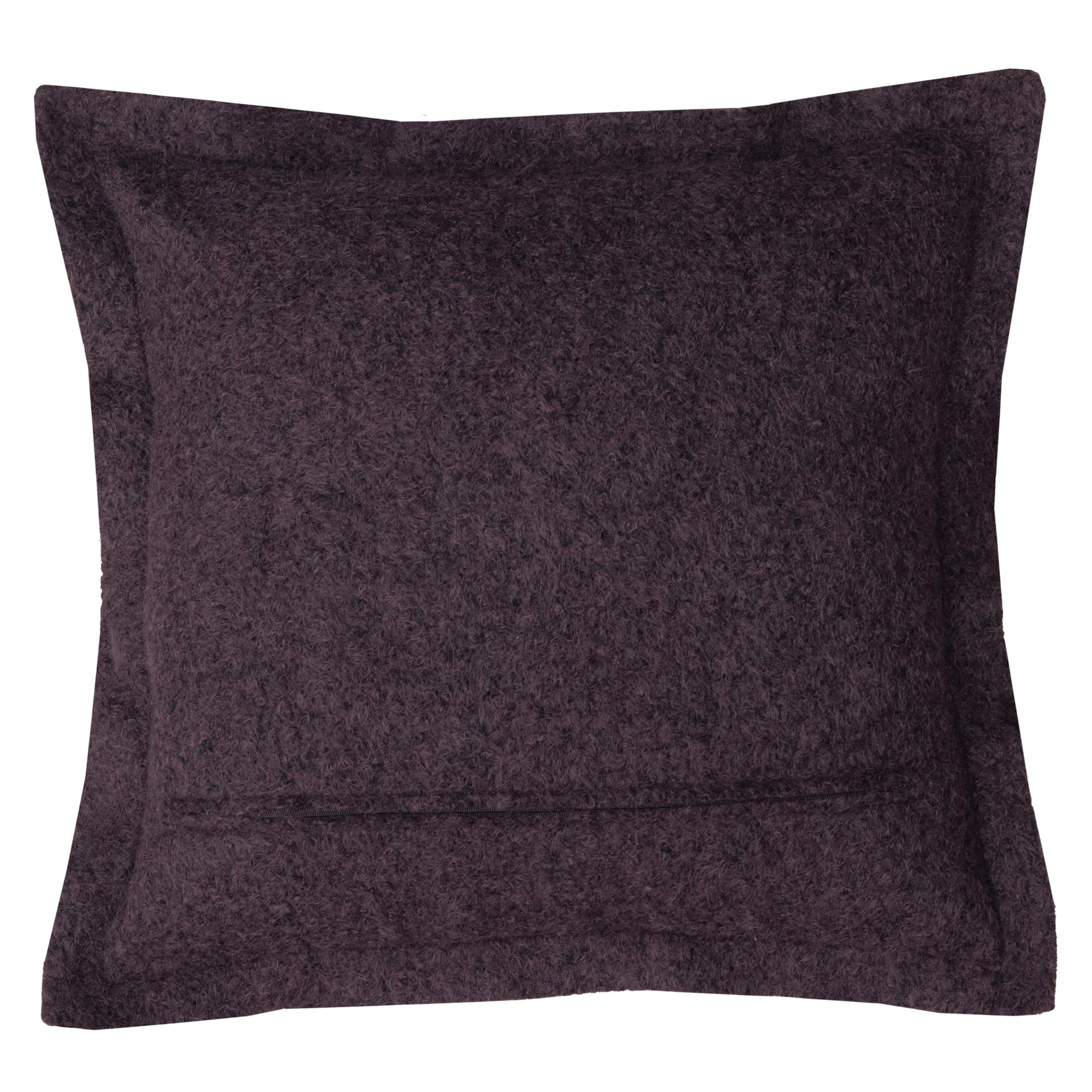 Kussen wol boucle dark chocolate