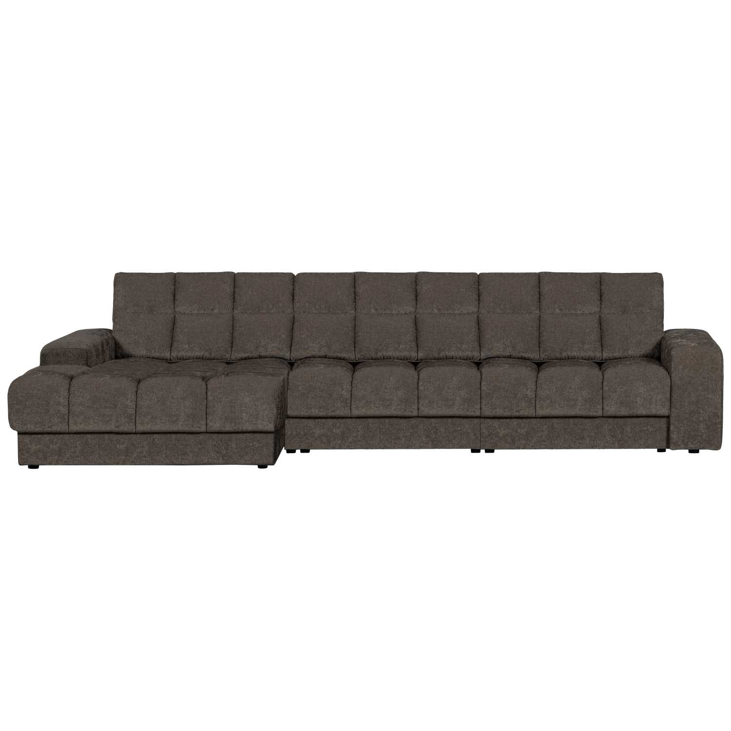 Second date chaise longue links velvet antraciet