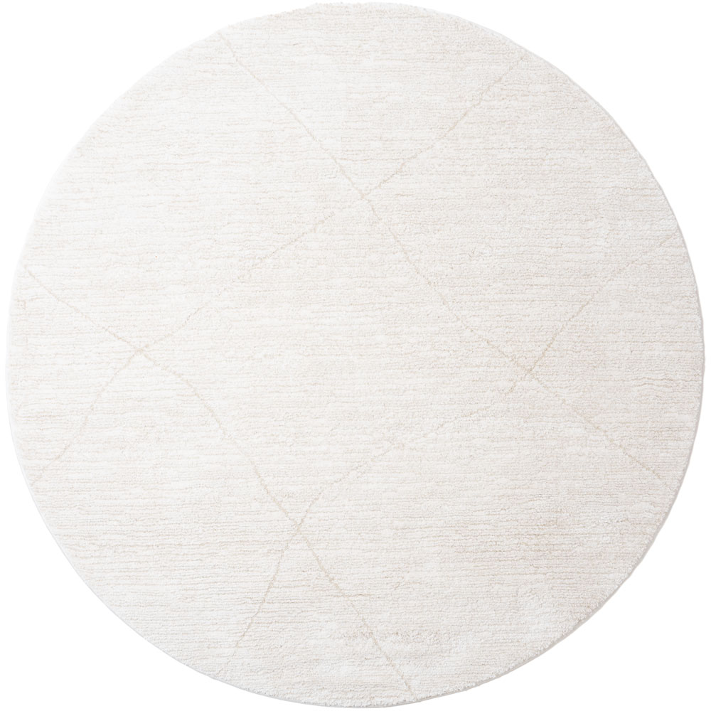 Vloerkleed Nica Creme Rond