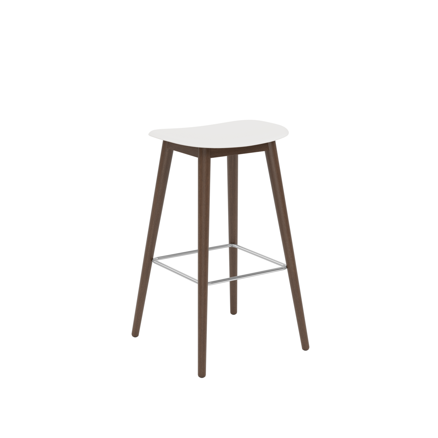 Muuto barkruk Fiber Bar Stool Wood Base