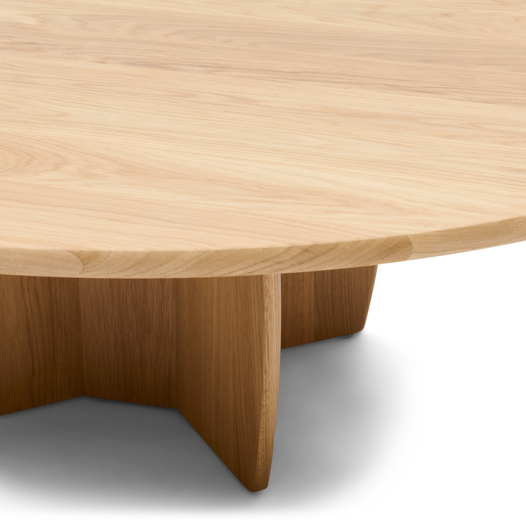 Salontafel Otto 95 x 84 x 32 cm Groove Naturel