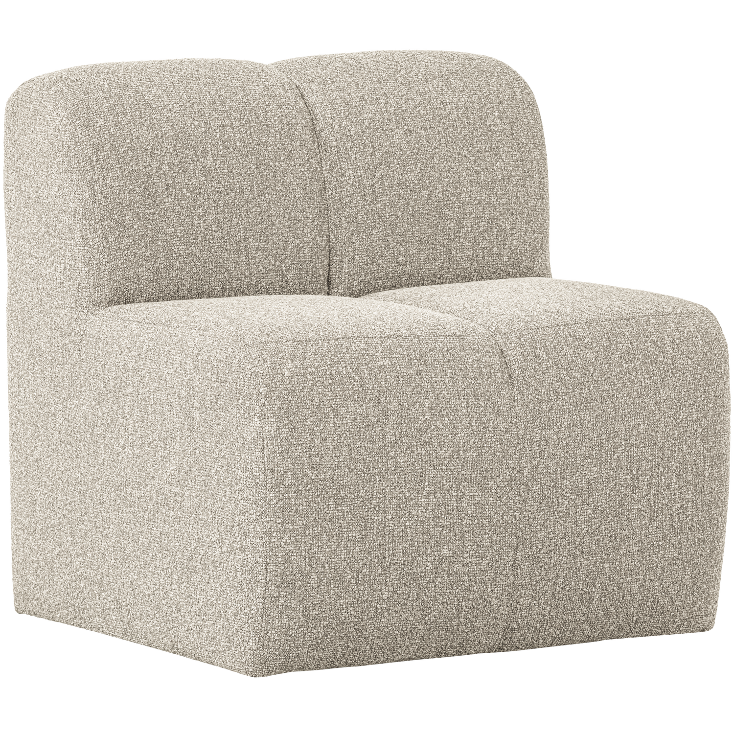 Mojo eetbank 84 cm met rugleuning wollig bruin