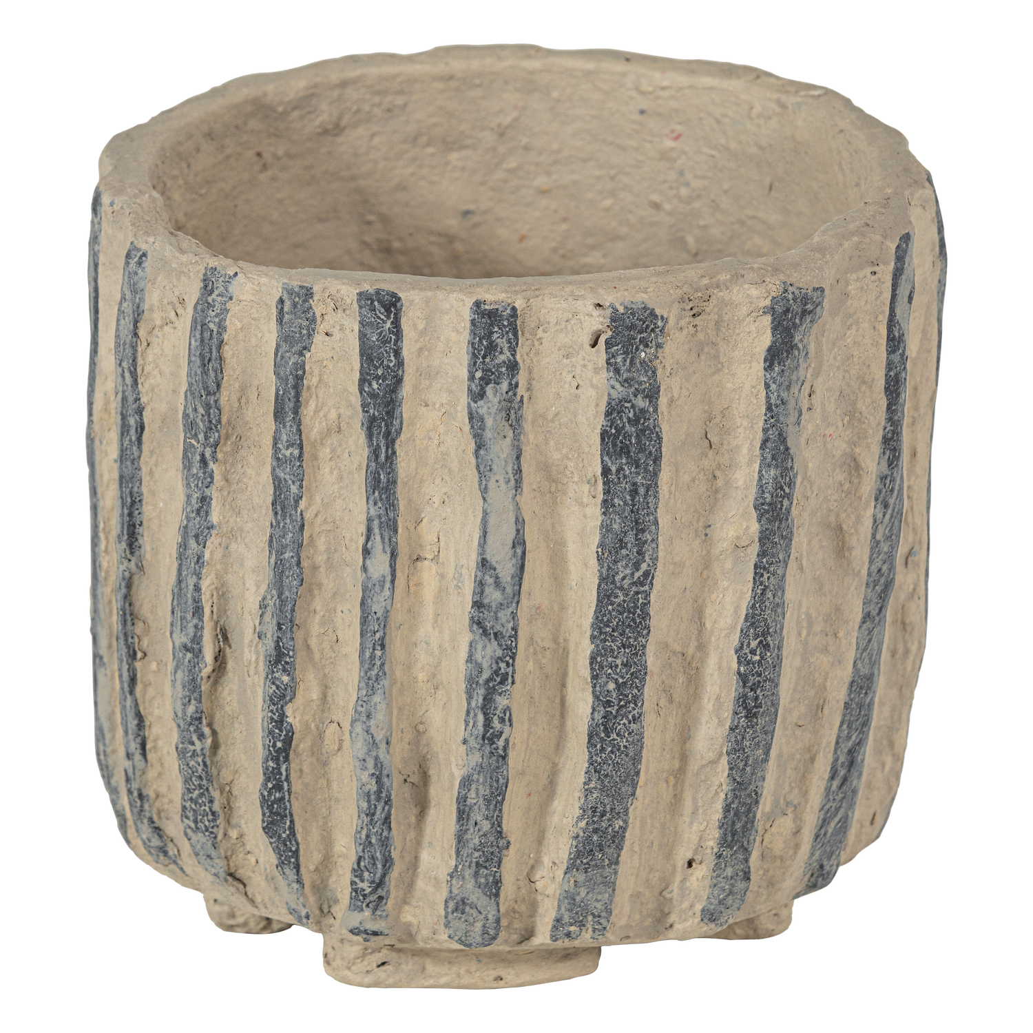 Karo decoratie pot papier mache zand