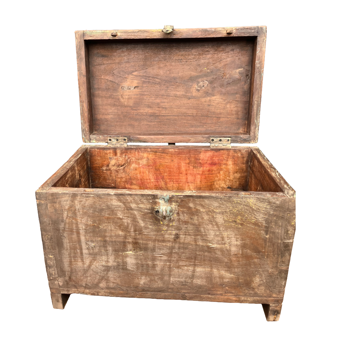 Oude opbergkist uniek item
