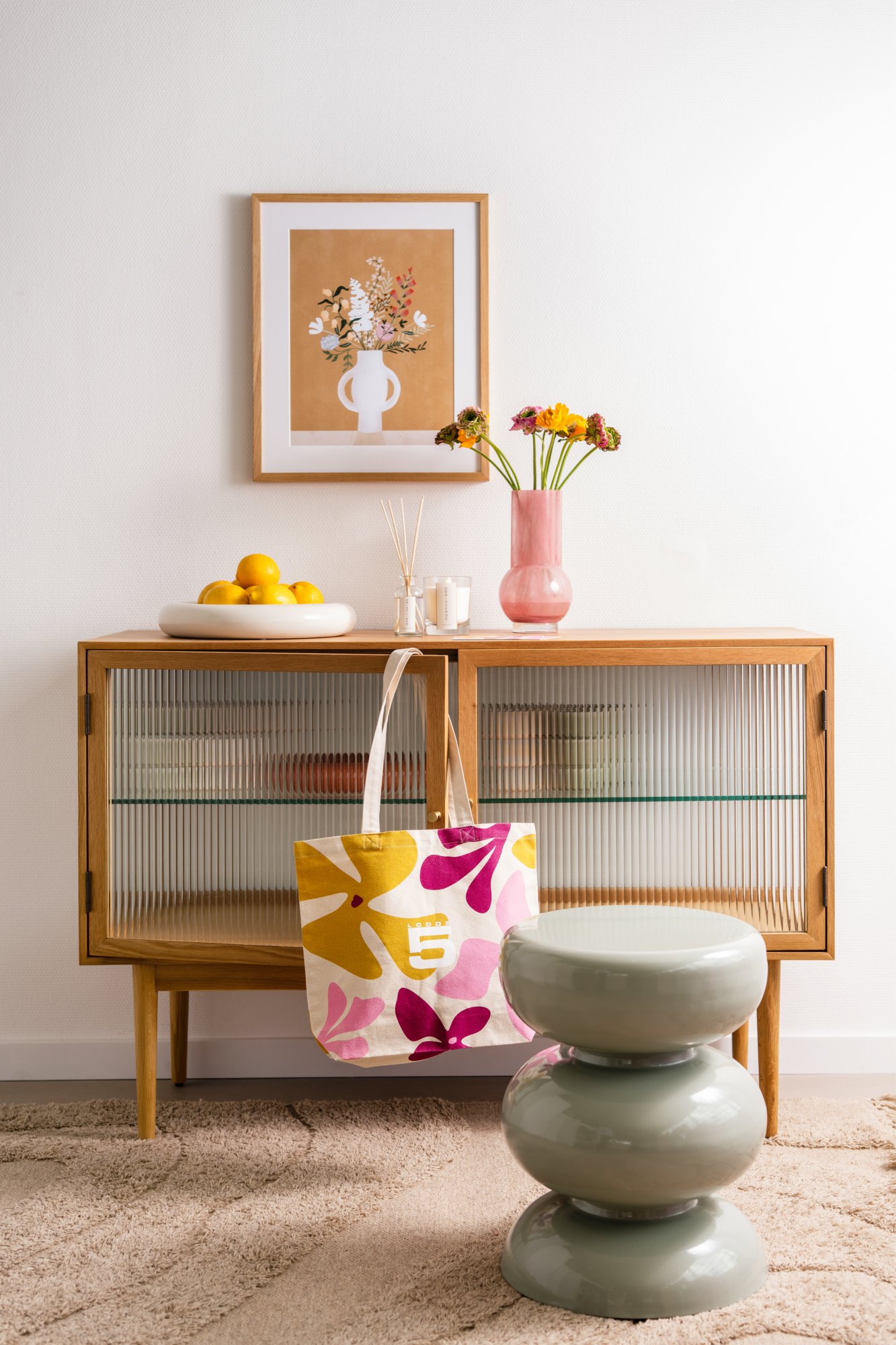Bijzettafel Mala glossy