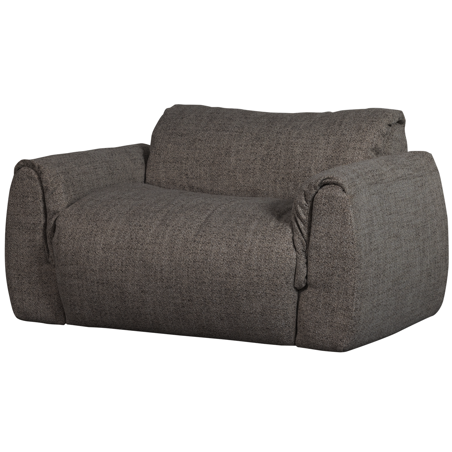 Baggy loveseat geweven chenille bruin