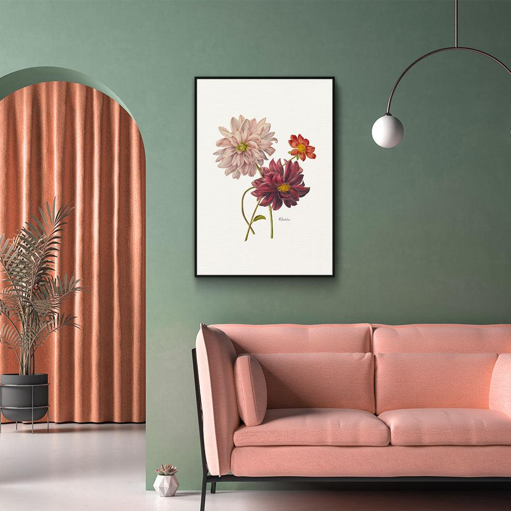 Walljar poster ingelijst - Dahlia