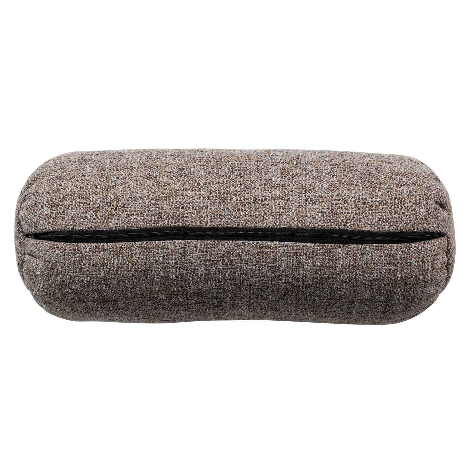 Baggy rolkussen 50xo23 cm 3d chenille middenbruin