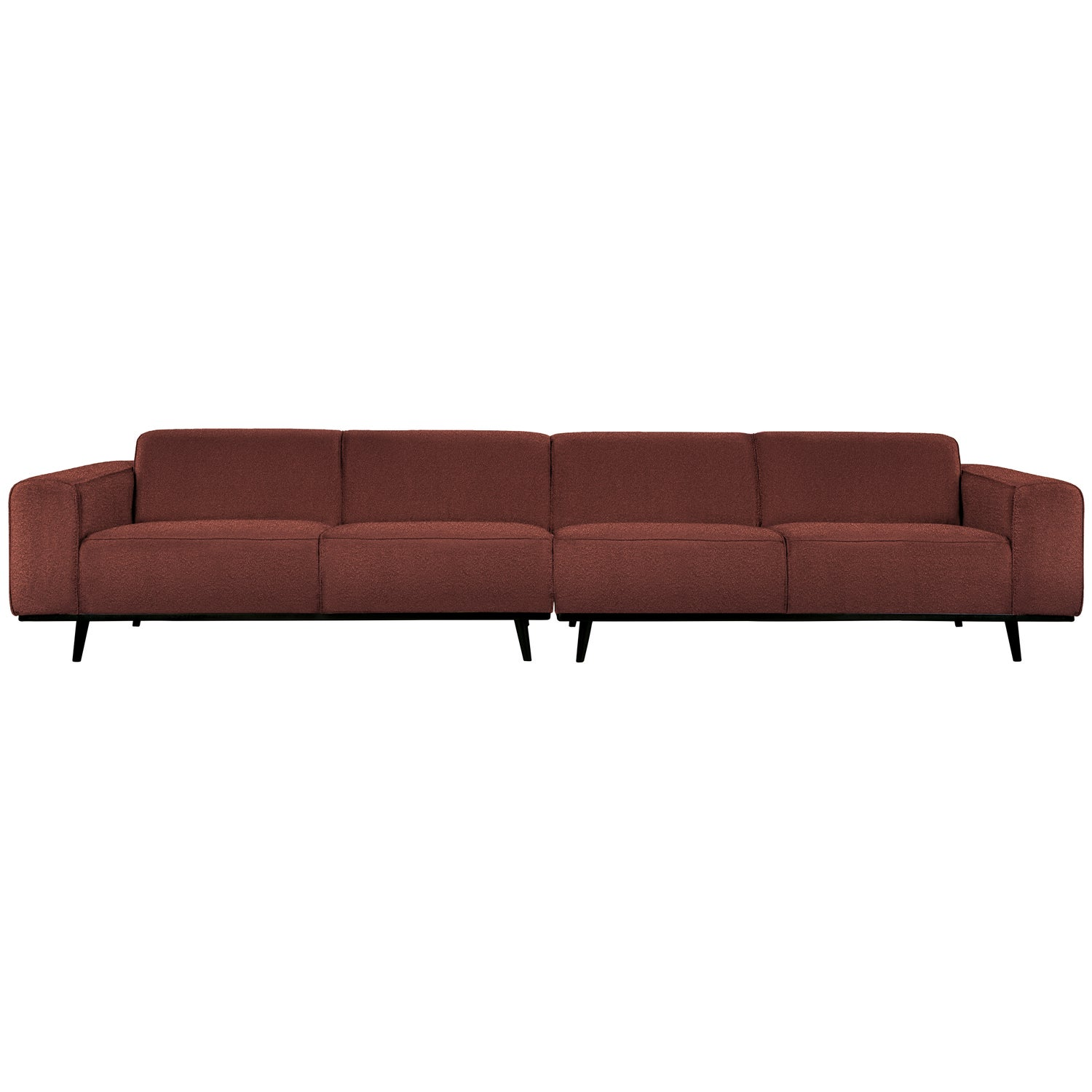 Statement xl 4-zits bank 372 cm lichtbruin melange