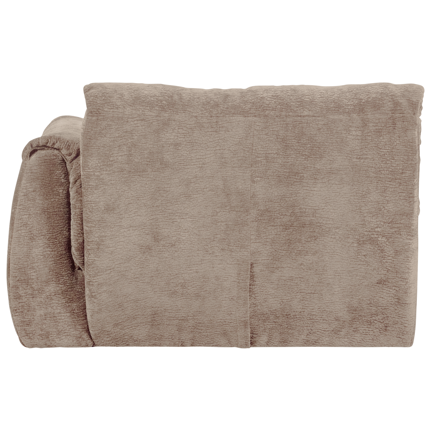 Baggy 1-zits element met arm rechts geweven chenille bruin