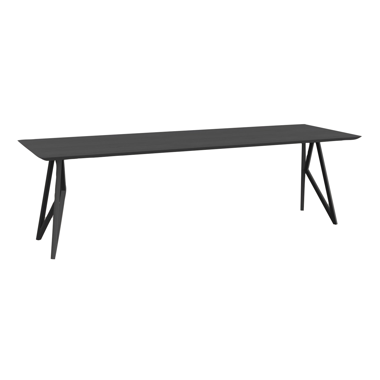 Studio HENK tafel Butterfly Rechthoekig - zwart frame, zwarte beits