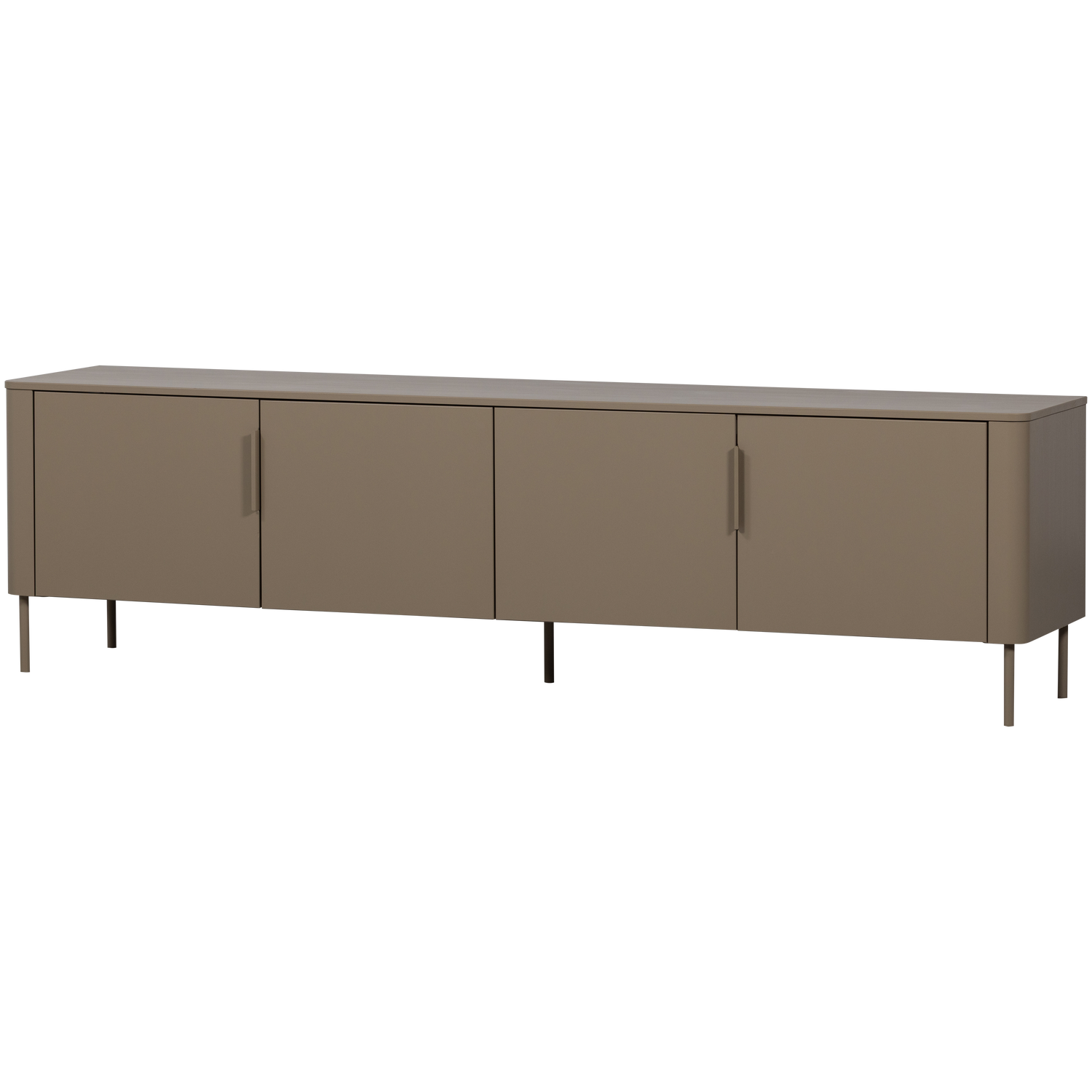 Gunnar tv meubel 200 cm grenen matzwart [fsc]