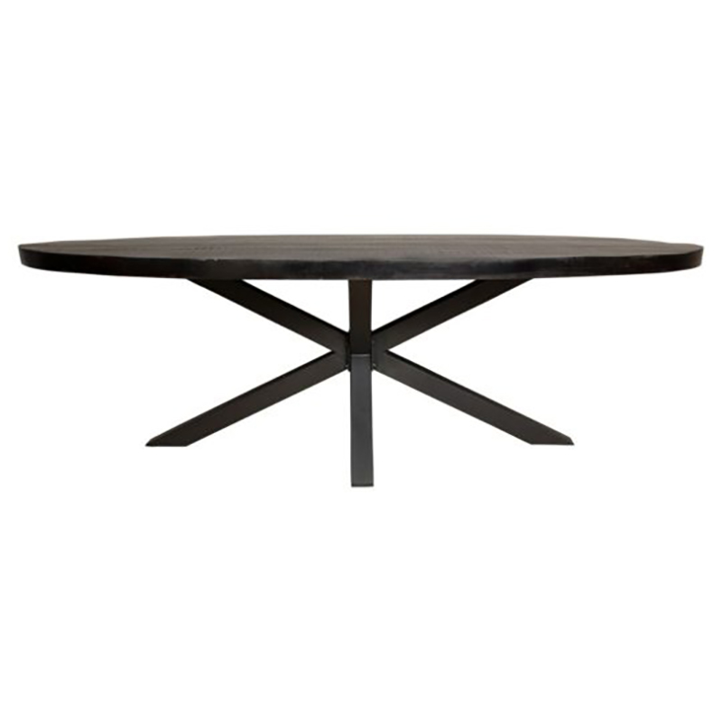 Ovale Tafel Maas Zwart