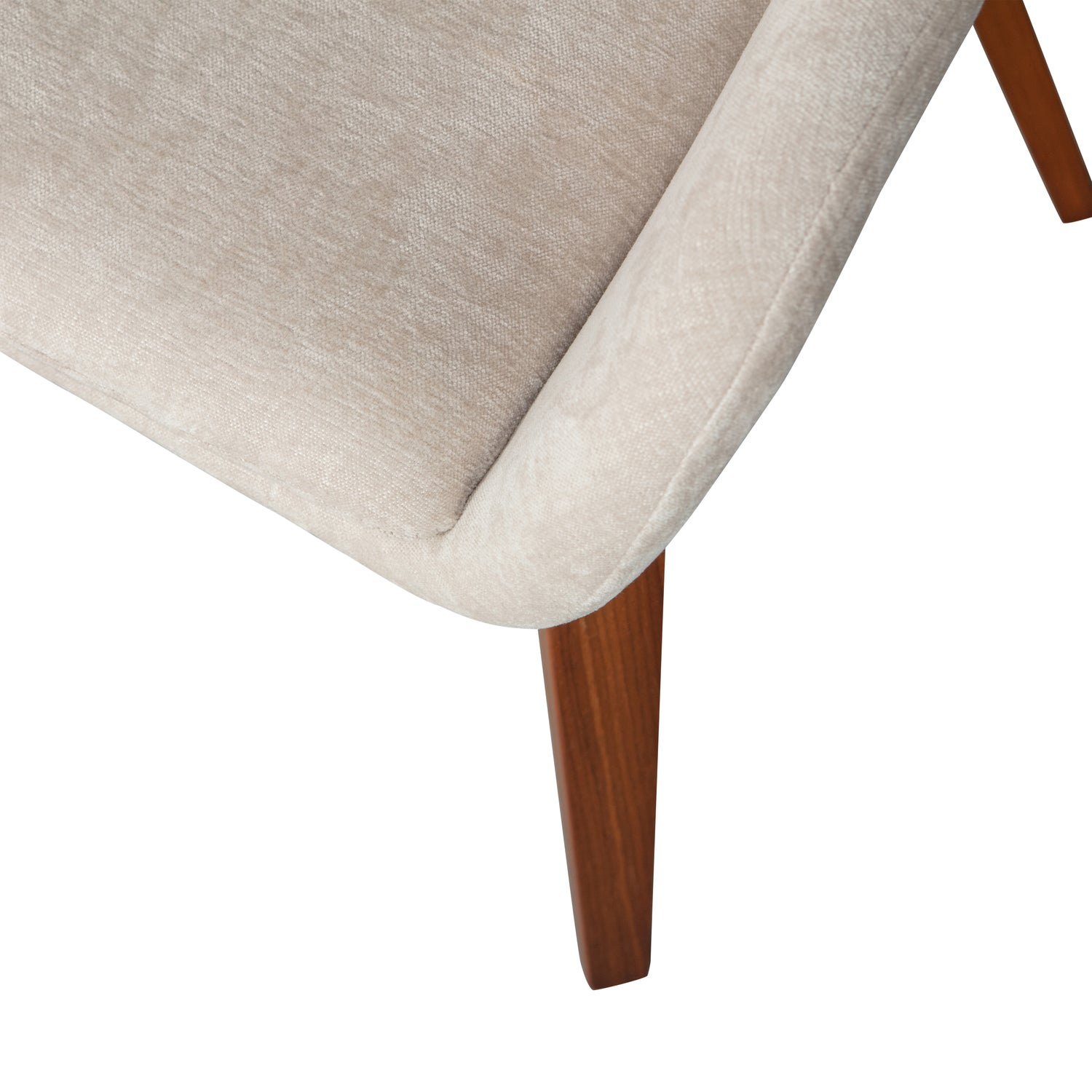 Base eetkamerstoel velvet melange zand