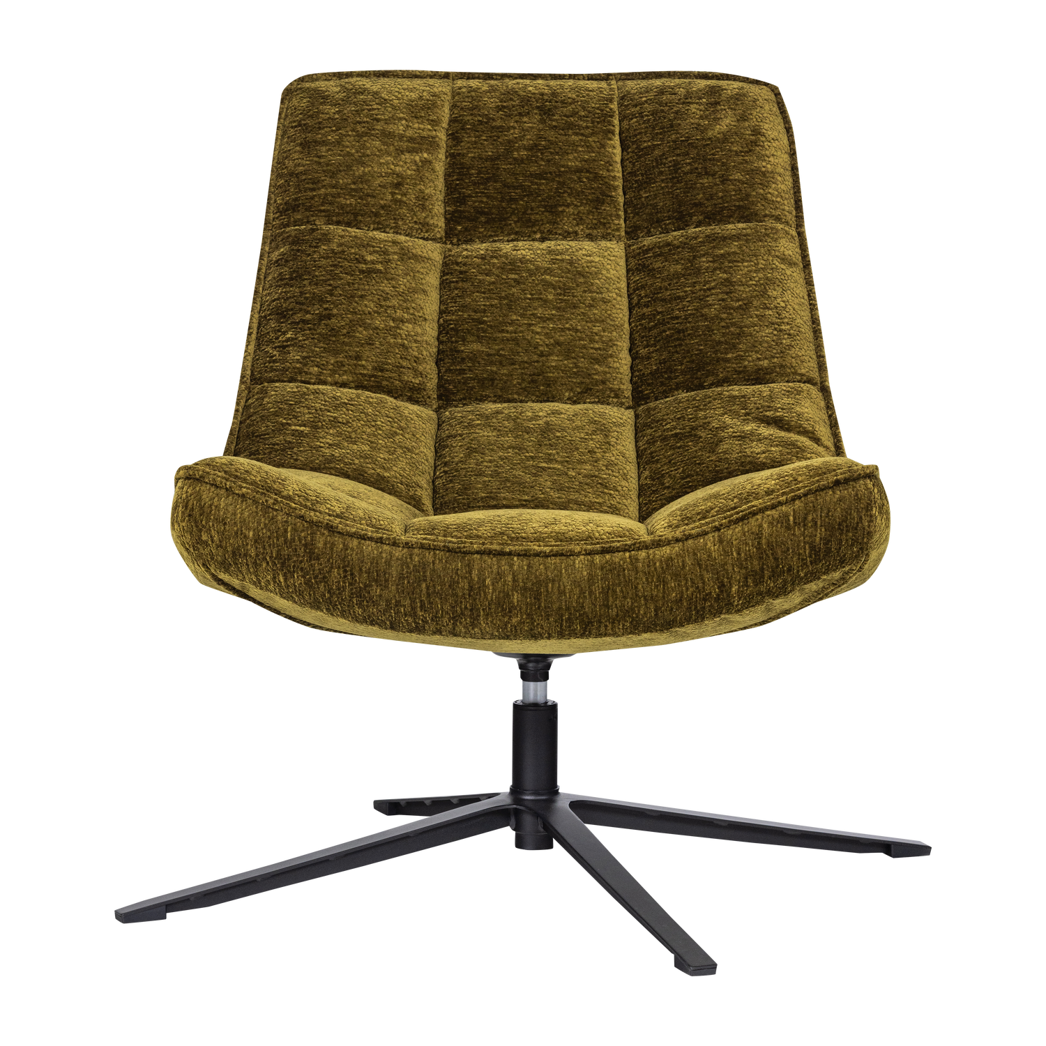 Maudi draaifauteuil chenille structuur groen