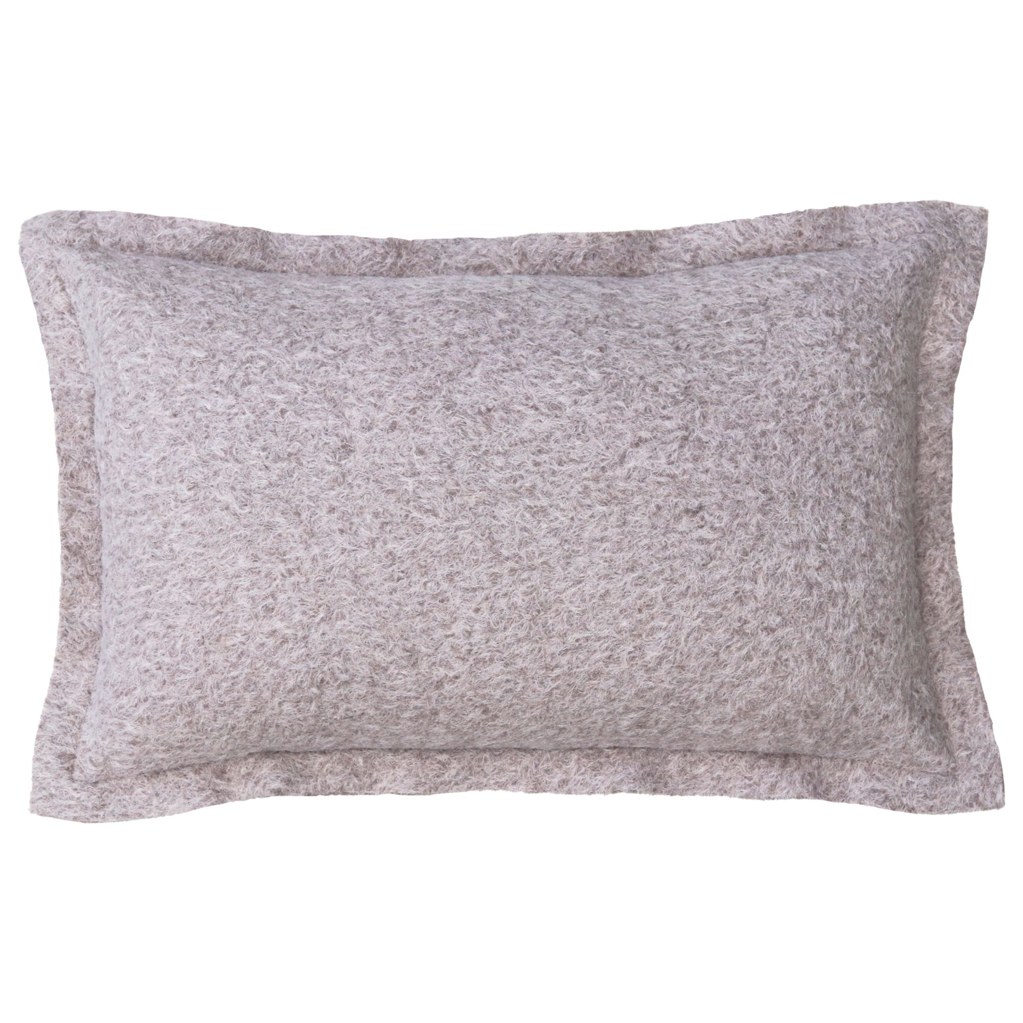 Kussen wol boucle taupe