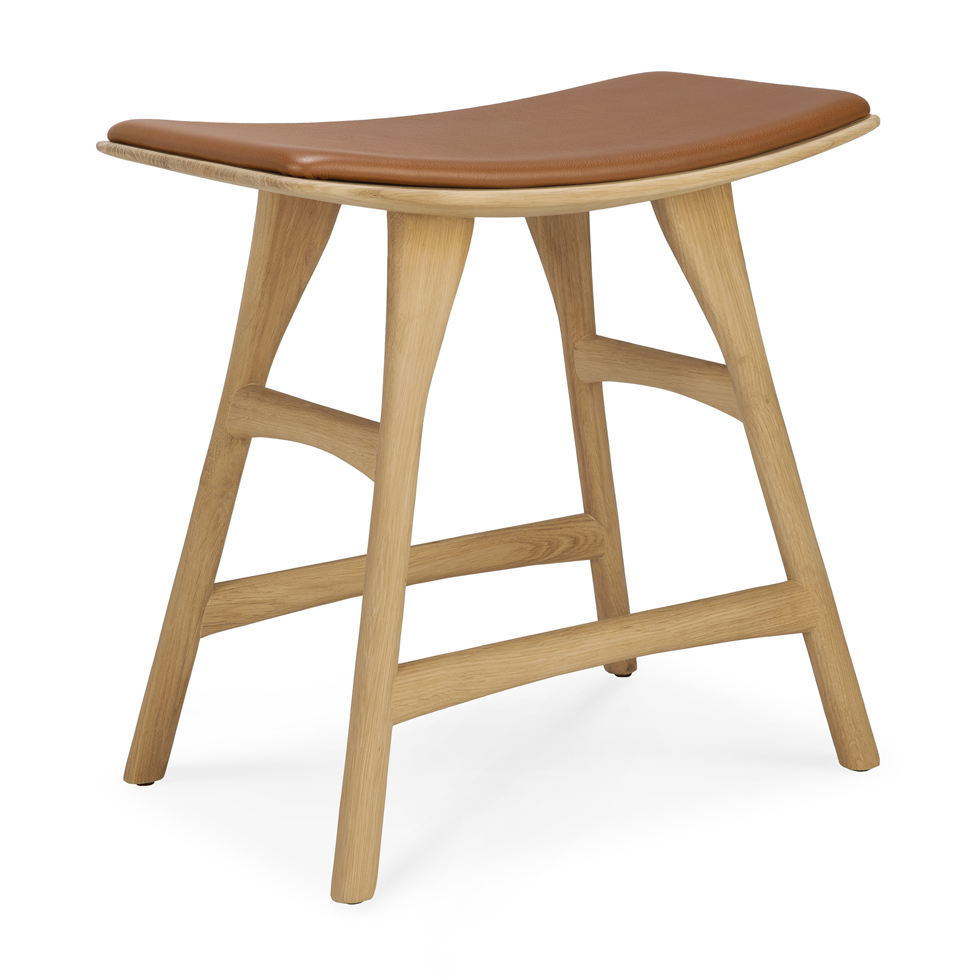 Ethnicraft - Osso eettafel kruk 45 - eiken/eiken zwart