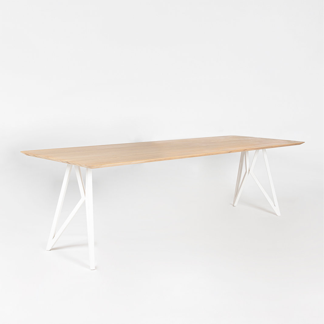 Studio HENK tafel Butterfly Blob - wit frame, hardwax light 3041