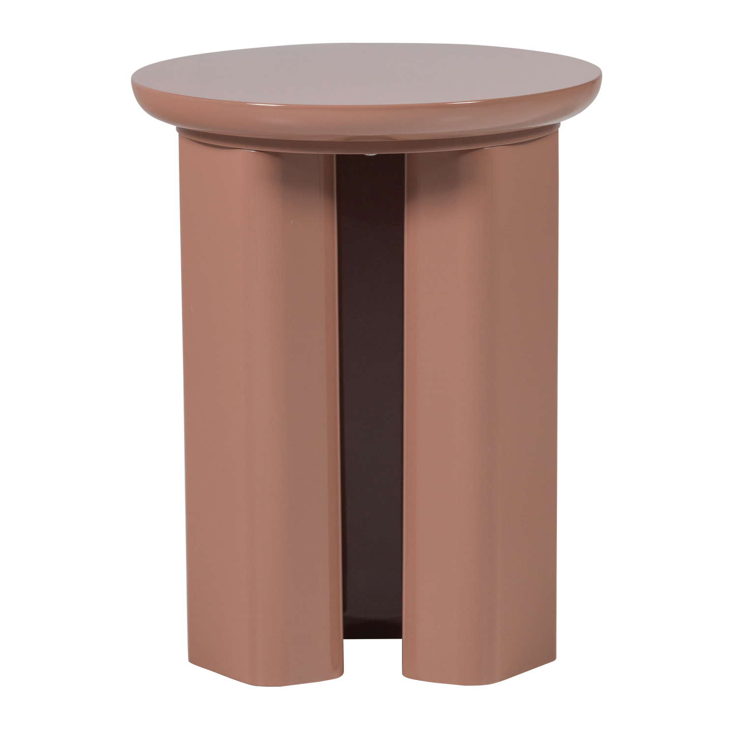 Orivo bijzettafel hout hoogglans oudroze [fsc]