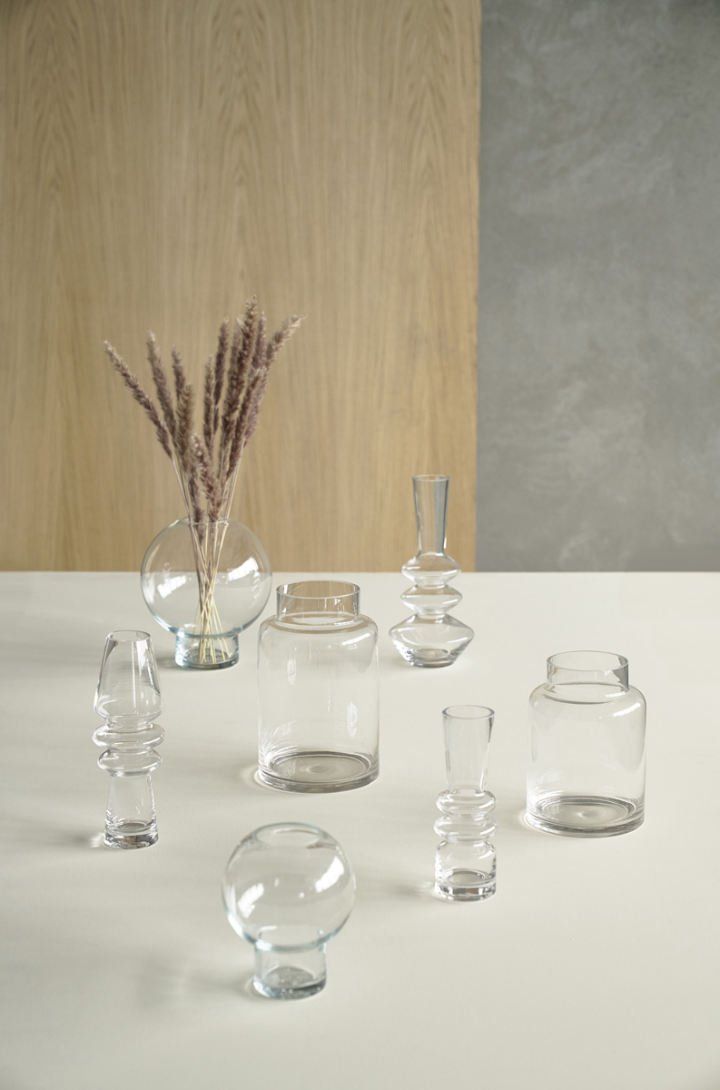 Trio glazen vaas - 14 x 30,5 cm
