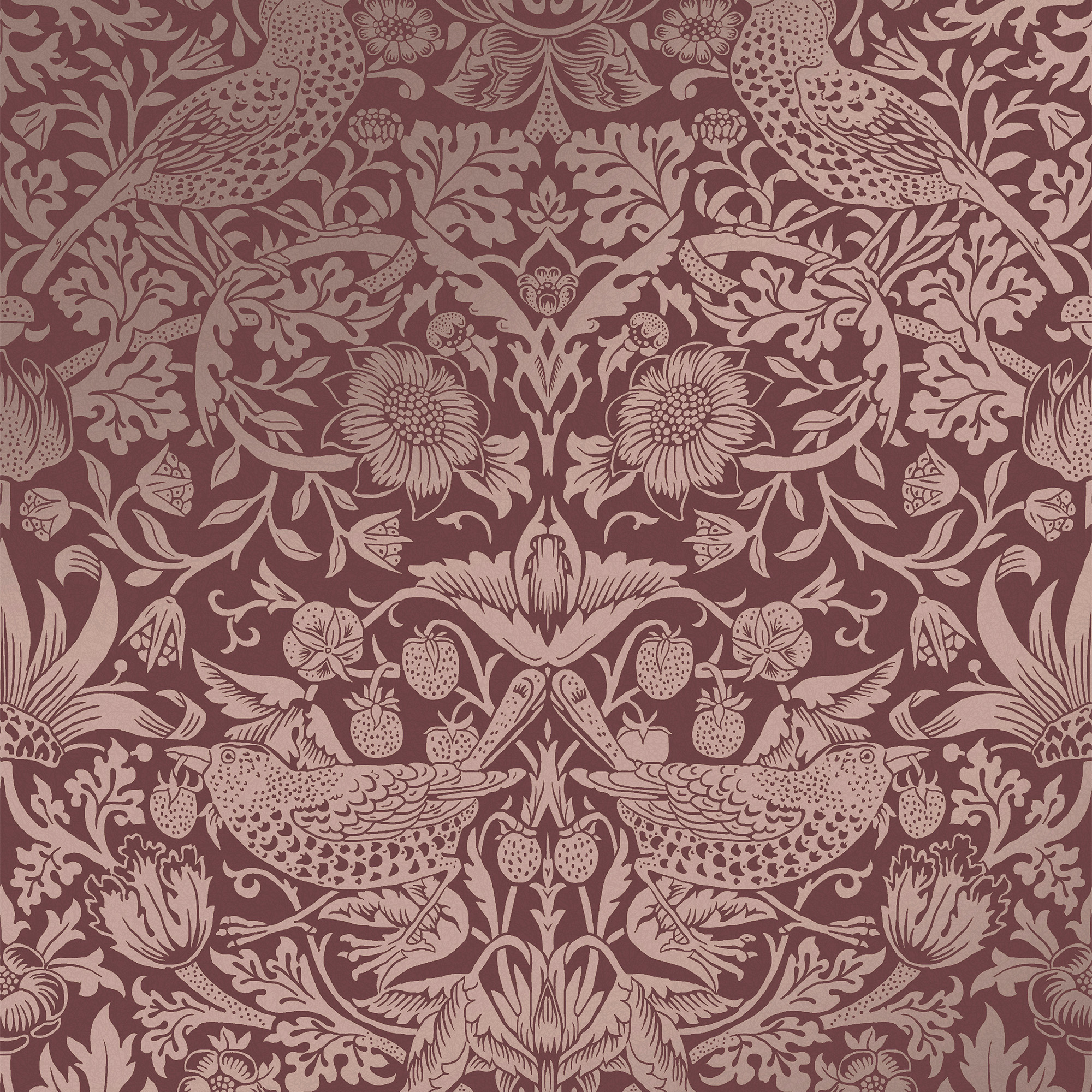 Vliesbehang William Morris at Home Strawberry Thief
