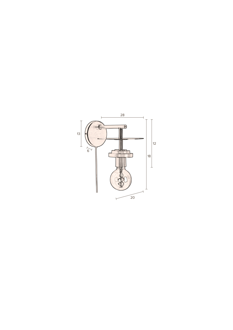 Dutchbone wandlamp Aden