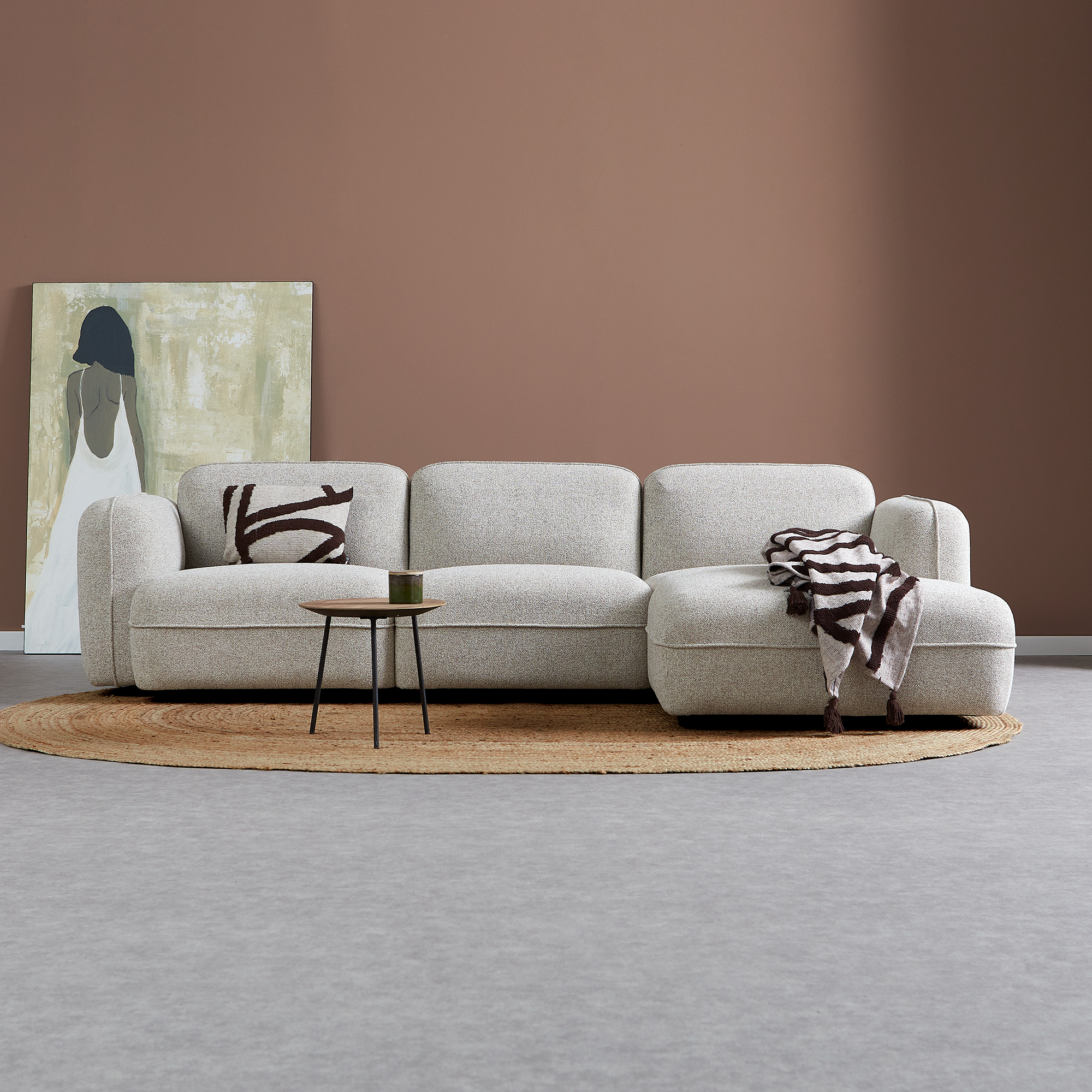 Hoekbank Lino Beige
