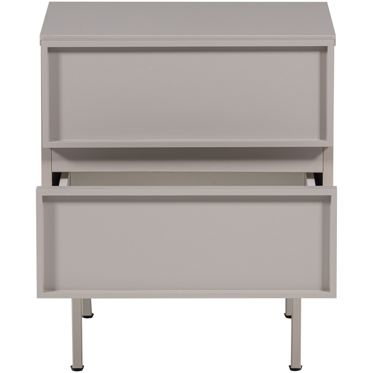 Tours ladekast/nachtkastje 2 lades melamine/mdf naturel