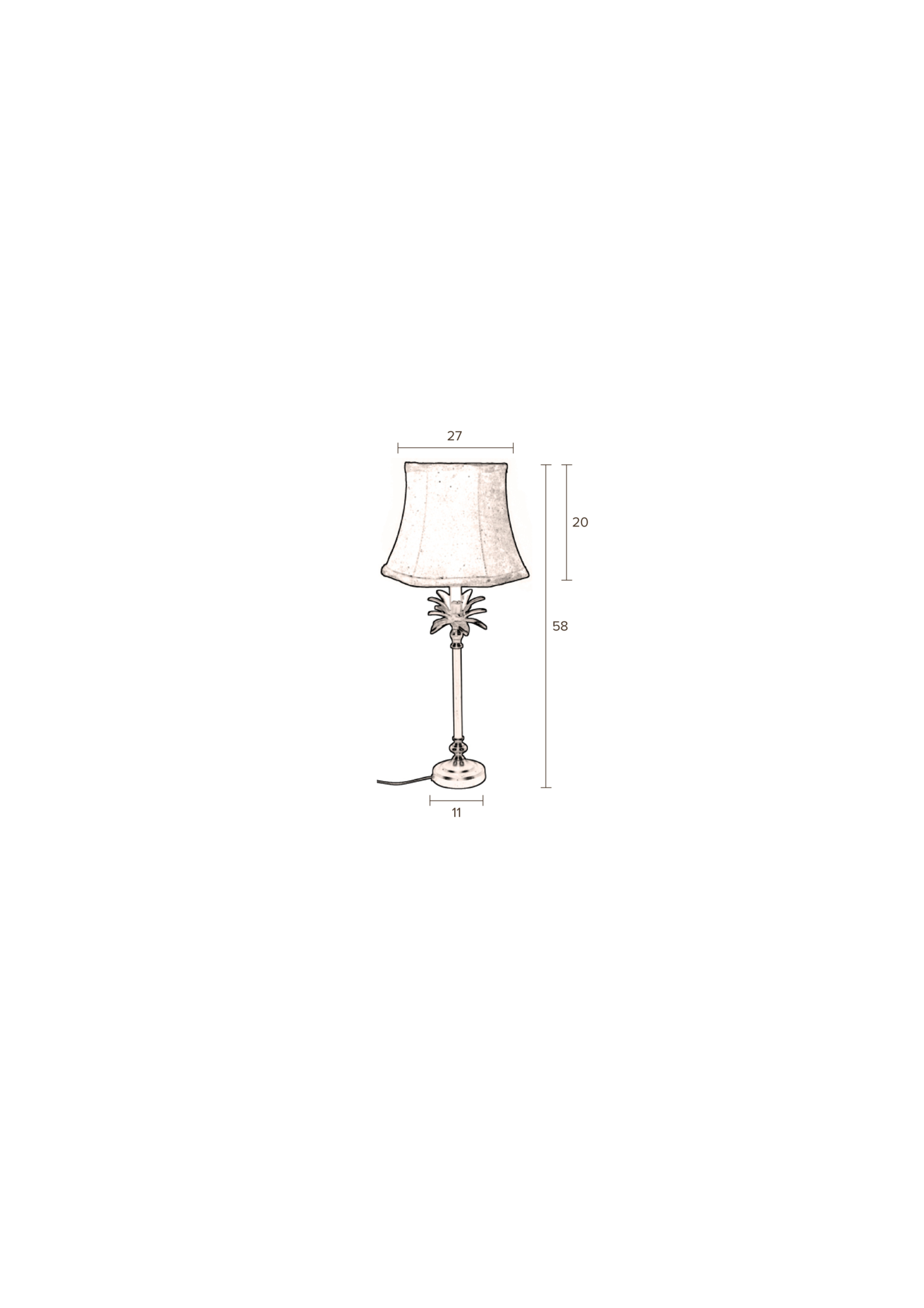 Dutchbone Table lamp Cresta