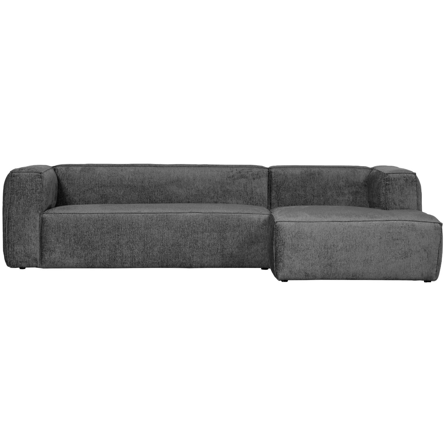 Bean hoekbank rechts chenille velvet taupe