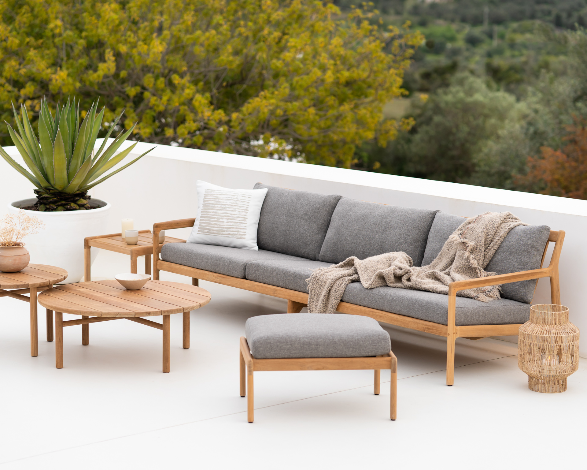 Ethnicraft - Outdoor - Teak Jack sofa 265cm
