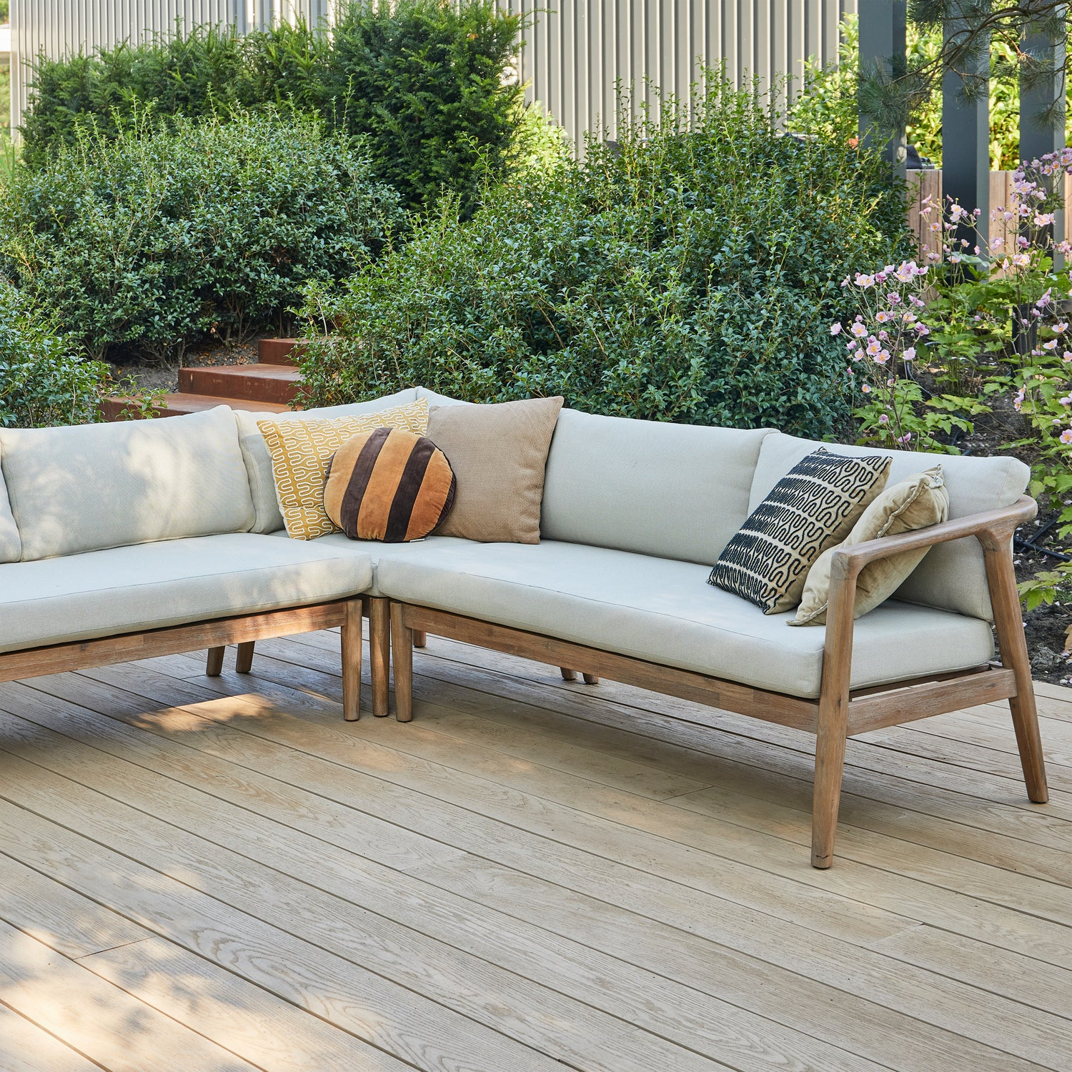 Biam tuin loungeset acaciahout naturel/zand [fsc]